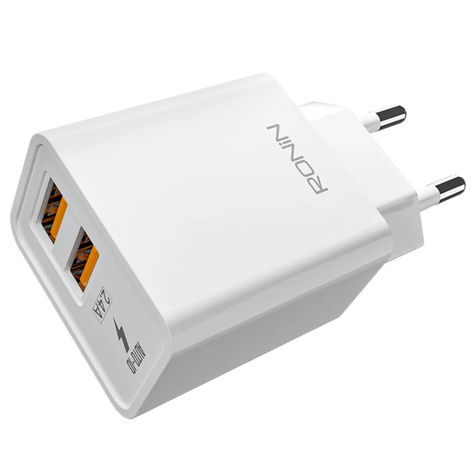 Encore Charger 2.4 Ampere charger with Cable | 2.4 Ampere USB Ports