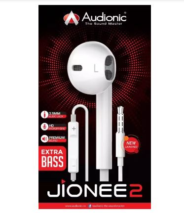 Audionic Jionee 2 wired earphones with extra bass and HD mic – buy online in Pakistan