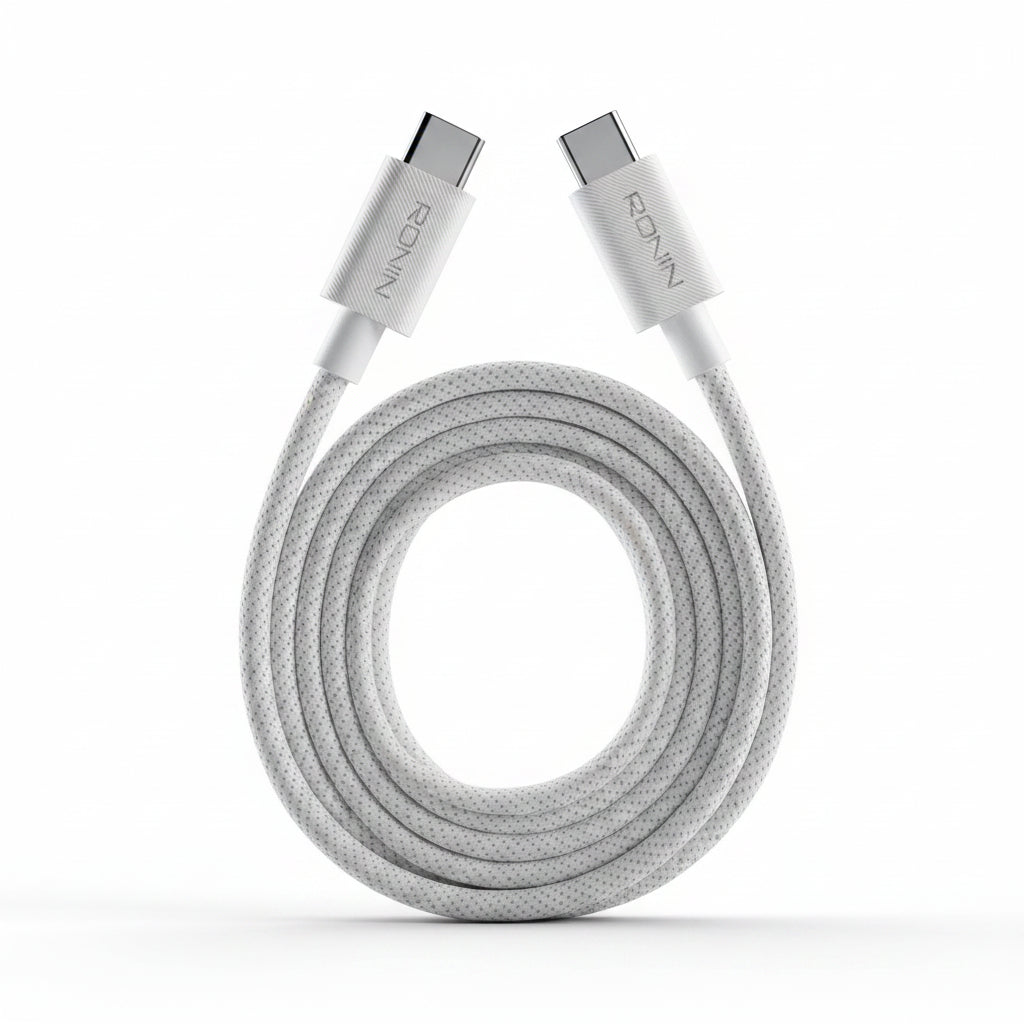 Ronin R-2040 Type-C to Type-C Cable – Braided Fast Charging & Data Sync Cable