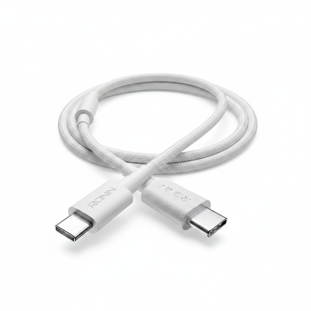 Ronin R-2040 Type-C to Type-C Cable – Braided Fast Charging & Data Sync Cable