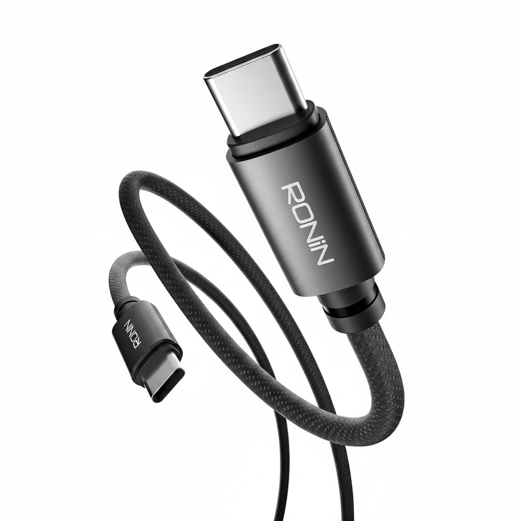 Ronin R-2050 Type-C to Type-C Cable – 240W Fast Charging, 2m Braided Cable