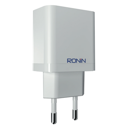 Ronin Xpress R-6050 Fast Charger – Dual Port QC 18W + PD 20W USB-C Wall Adapter