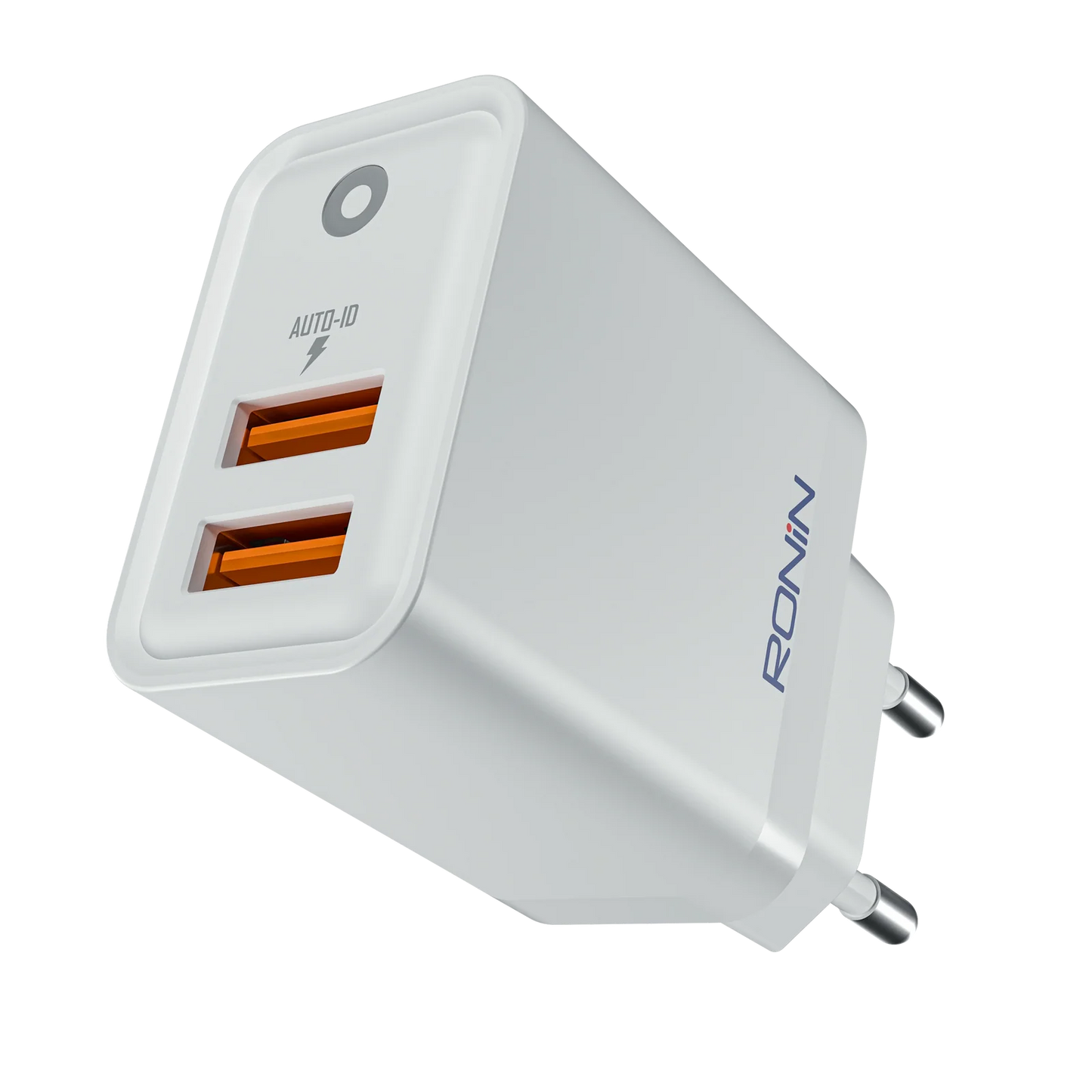 Ronin Voltedge R-6055 Auto Charger – Multi-Device Fast Charging Wall Adapter with Auto ID