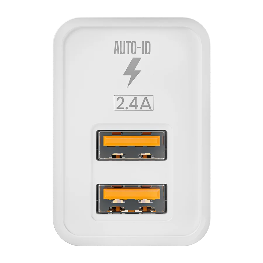 Encore Charger  2.4 Ampere charger with Cable | 2.4 Ampere USB Ports