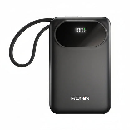 Ronin Pulse Power Bank – Portable Charger with Digital Display & Wrist Strap