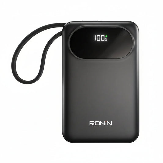 Ronin Pulse Power Bank – Portable Charger with Digital Display & Wrist Strap
