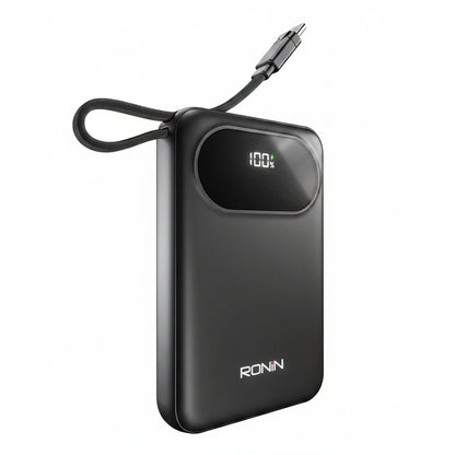 Ronin Pulse Power Bank – Portable Charger with Digital Display & Wrist Strap