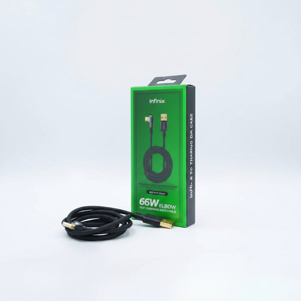 Infinix XDC106A 66W Elbow Cable box – Fast Charging – Lahore