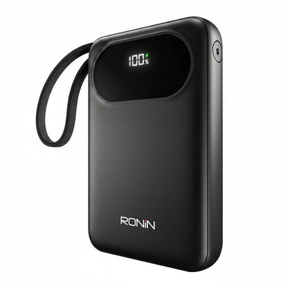 Ronin Pulse Power Bank – Portable Charger with Digital Display & Wrist Strap