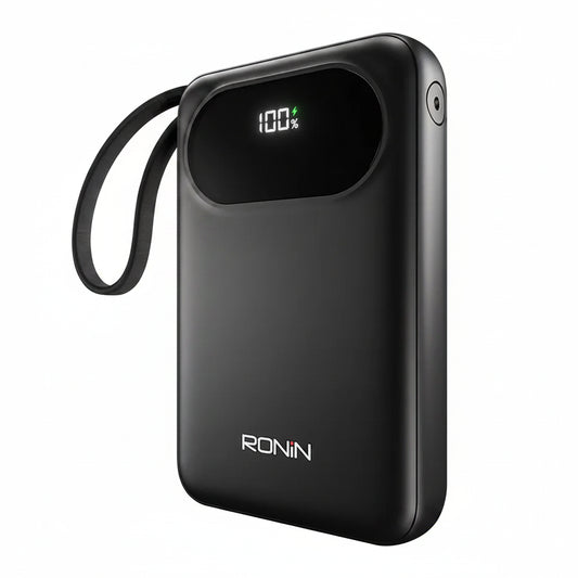 Ronin Pulse Power Bank – Portable Charger with Digital Display & Wrist Strap