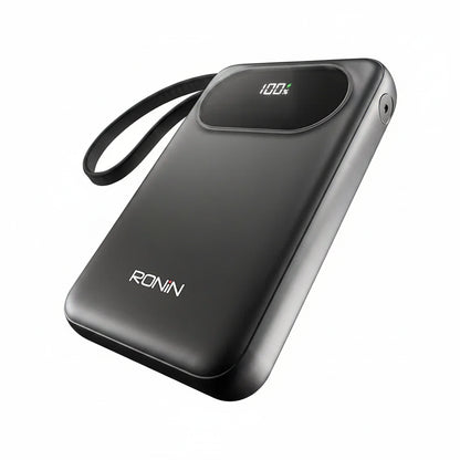 Ronin Pulse Power Bank – Portable Charger with Digital Display & Wrist Strap